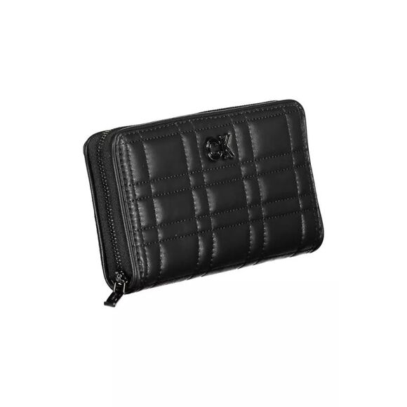 Calvin Klein Quilted ZipAround Wallet K50K506736 Women Black Wallets